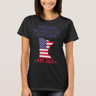 T-shirt Drapeau américain Minnesota 2022 Drapeau Minnesota