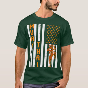 T-shirt Drapeau américain Muay Thai