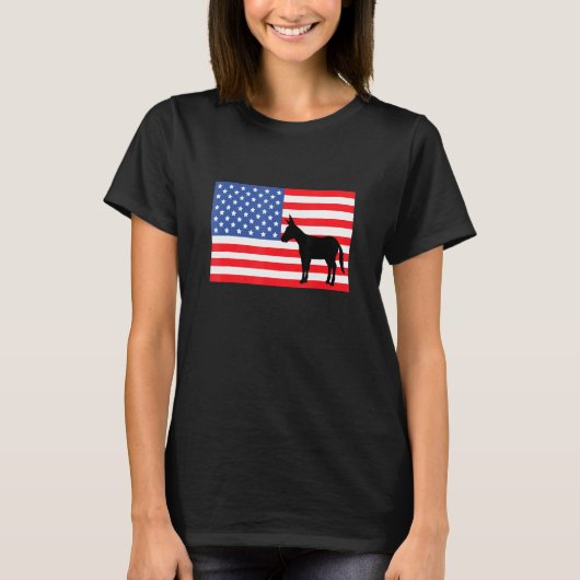 T-shirt Drapeau américain Mule (Devant)