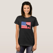 T-shirt Drapeau américain Mule (Devant entier)