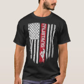 T-shirt Drapeau américain Mustang (Devant)