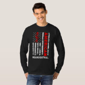 T-shirt Drapeau américain Neandertal (Devant entier)