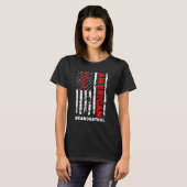 T-shirt Drapeau américain Neandertal (Devant entier)