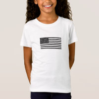 Drapeau américain noir et blanc Vintage rétro