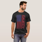 T-shirt Drapeau américain PABST (Devant entier)
