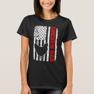 T-shirt Drapeau américain papa poulet