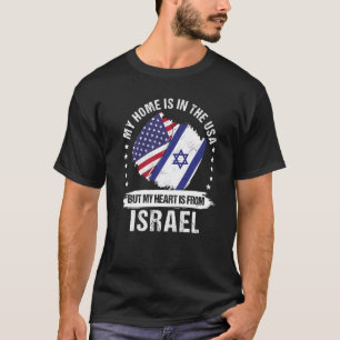 T-shirt Drapeau américain Patriot Israël Racine américaine