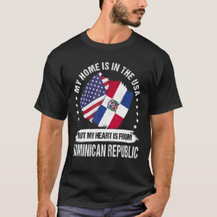 T-shirt Drapeau américain Patriot République Dominicaine