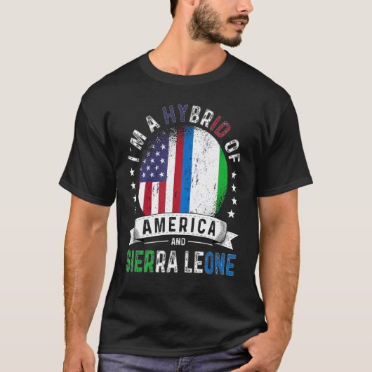 T-shirt Drapeau américain Patriot Sierra Leone Sierra Leon (Devant)