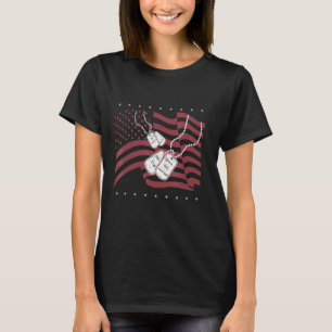 T-shirt Drapeau Américain Patriotes Fête du Travail Étique