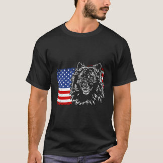 T-shirt Drapeau américain Patriotic Dog Don