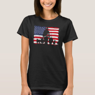 T-shirt Drapeau américain Patriotic Farming USA