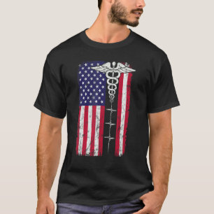 T-shirt Drapeau américain Patriotic Nurse Week Patriotic N
