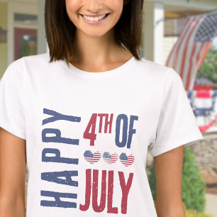 T-shirt Drapeau américain Patriotique 4 juillet