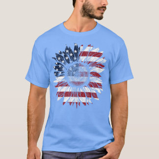 T-shirt Drapeau américain patriotique 4 juillet États-Unis