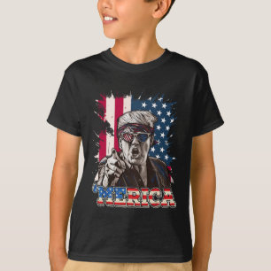 T-shirt Drapeau américain patriotique 4 juillet Trump 2024