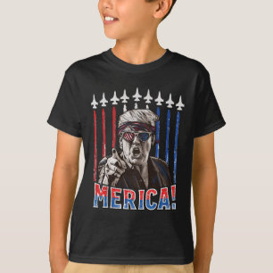 T-shirt Drapeau américain patriotique 4 juillet Trump 2024