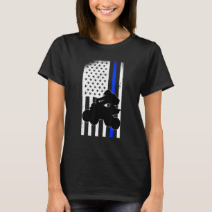 T-shirt Drapeau américain Patriotique 4 Quatre Roues Quad