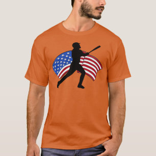 T-shirt Drapeau américain Patriotique Baseball 1