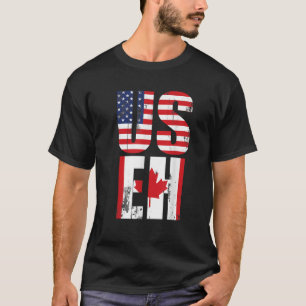 T-shirt Drapeau américain Patriotique canadien États-Unis