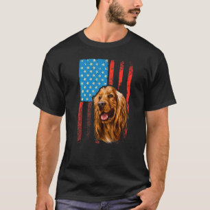 T-shirt Drapeau américain Patriotique Chien Cocker Spaniel