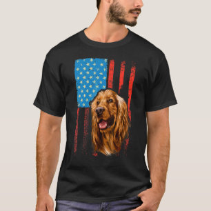 T-shirt Drapeau américain Patriotique Chien Cocker Spaniel
