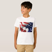 T-shirt Drapeau américain patriotique Design étoiles et ra (Devant entier)
