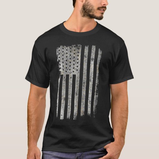 T-shirt Drapeau américain Patriotique désorganisé (Devant)