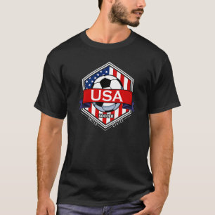 T-shirt Drapeau américain Patriotique Football Joueur de f