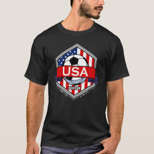 T-shirt Drapeau américain Patriotique Football Joueur de f