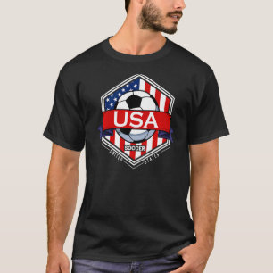 T-shirt Drapeau américain Patriotique Football Joueur de f