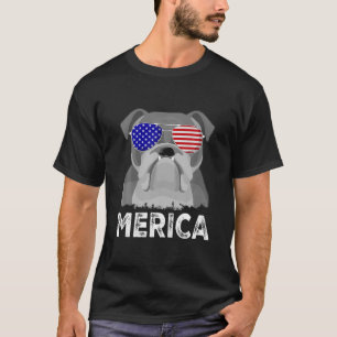 T-shirt Drapeau américain patriotique Funny Merica Franç