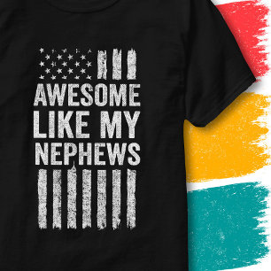 T-shirt Drapeau Américain Patriotique Génial Comme Mes Nev