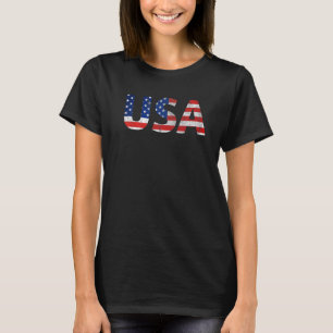 T-shirt Drapeau américain Patriotique Hommes Femmes Enfant