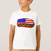 T-shirt Drapeau américain patriotique Hot Dog (Devant)