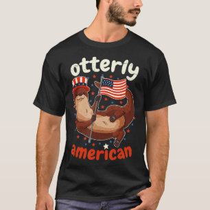 T-shirt Drapeau américain patriotique Otterly 4 juillet Ot