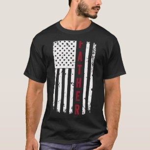 T-shirt Drapeau américain patriotique père Jour papa Fil