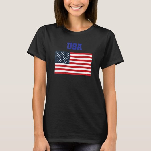 T-shirt Drapeau Américain Patriotique Pour Hommes Femmes E (Devant)