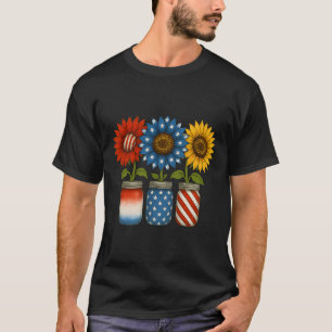 T-shirt Drapeau américain Patriotique Usa Jarres avec tour
