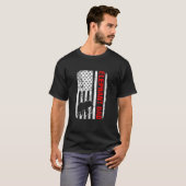T-shirt Drapeau américain père éléphant (Devant entier)