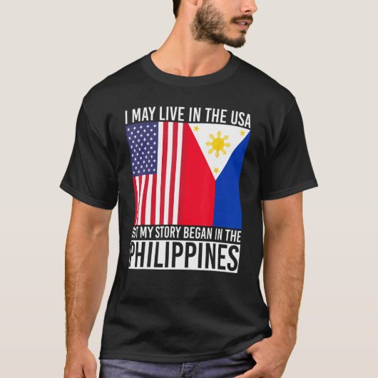 T-shirt Drapeau américain Phili (Devant)