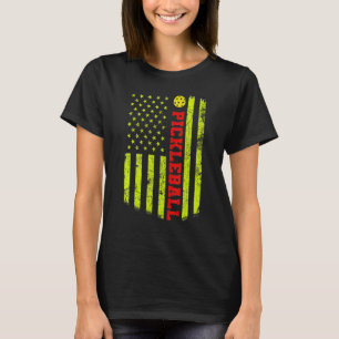 T-shirt Drapeau américain Pickleball