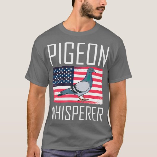 T-shirt Drapeau américain Pigeon Whisperer (Devant)
