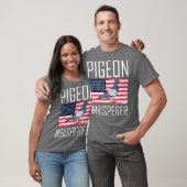 T-shirt Drapeau américain Pigeon Whisperer (Unisexe)