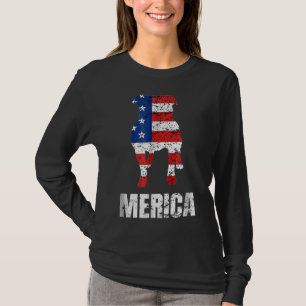 T-shirt Drapeau américain Pit Bull Terrier Patriotique