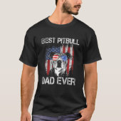 T-shirt Drapeau américain Pitbull D (Devant)