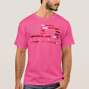 T-shirt Drapeau américain Plongée sous-marine Vêtements Pl