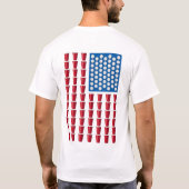 T-shirt Drapeau américain potable de jeu de puanteur de (Dos)
