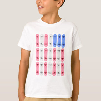 T-shirt Drapeau Américain pour enfants Skateboard
