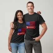T-shirt Drapeau Américain Pour La Mécanique (Unisexe)
